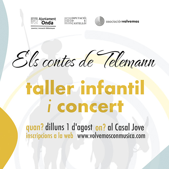 Nueva edición del taller educativo Els contes de Telemann en Onda Nueva edición del taller educativo Els contes de Telemann en Onda