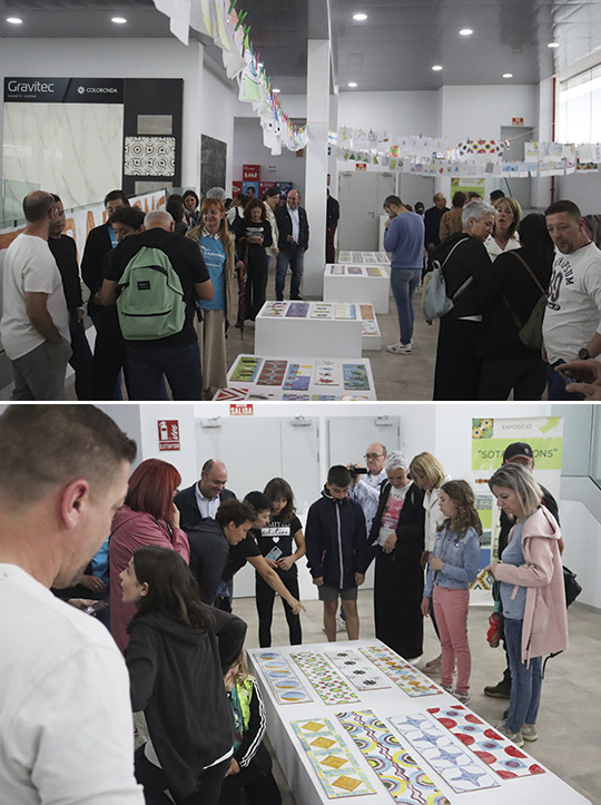 El Museo del Azulejo descubre el arte dels sotabalcons a 300 estudiantes ondenses y expone sus obras