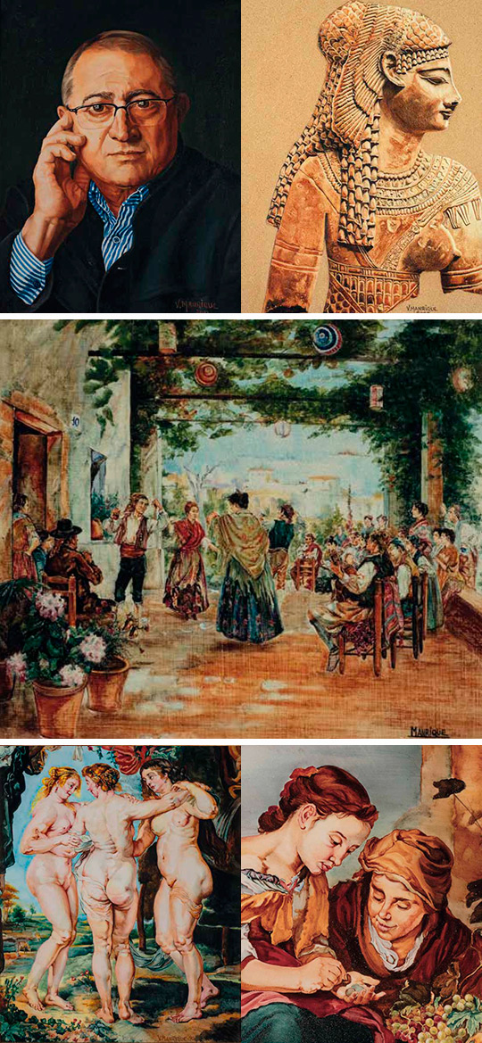 Vicente Manrique Montañés. Pintura en Ceràmica