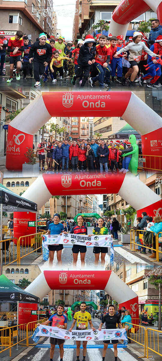 Más de 500 corredores se dan cita en Onda para despedir el año con la San Silvestre