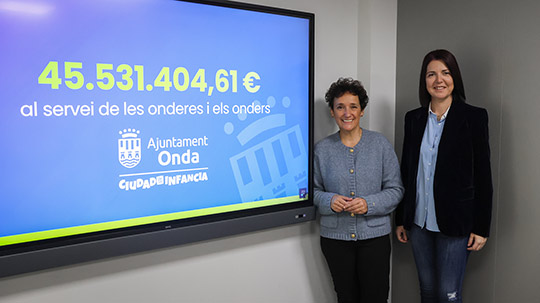 Onda presenta un presupuesto histórico de 45,5 millones de euros para impulsar la mayor transformación social y urbana
