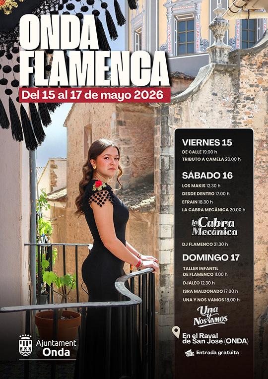 El festival Onda Flamenca anuncia a La Cabra Mecánica y Fran Rivera para celebrar su quinta edición El festival Onda Flamenca anuncia a La Cabra Mecánica y Fran Rivera para celebrar su quinta edición
