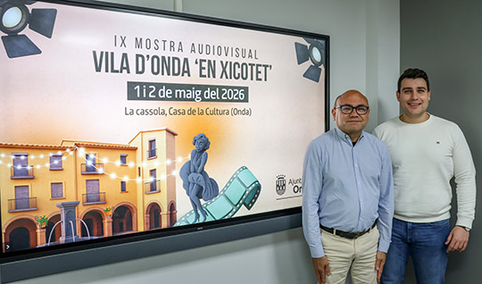 Onda proyectará los cortometrajes seleccionados en la IX Mostra Audiovisual Vila d’Onda ‘En Xicotet’ el 1 y 2 de mayo
