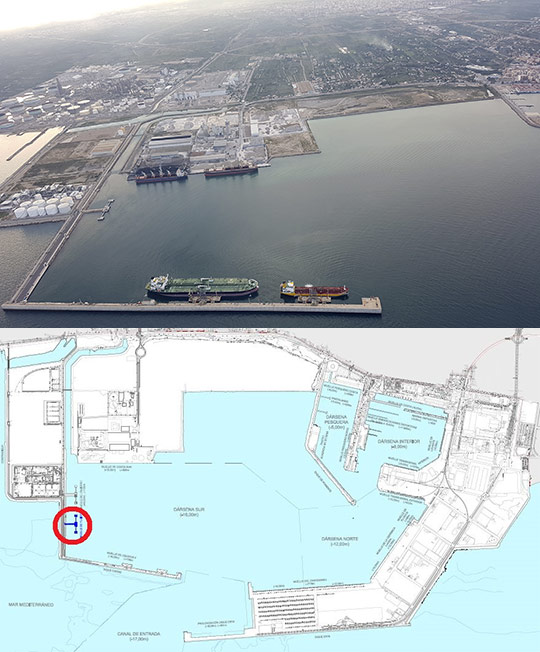 El puerto de Castellón contará con un nuevo atraque de graneles líquidos este año El puerto de Castellón contará con un nuevo atraque de graneles líquidos este año