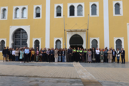 Minuto de silencio en PortCastelló en apoyo y solidaridad con todas las personas afectadas por la DANA