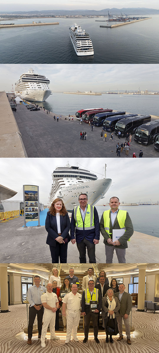 PortCastelló da la bienvenida al crucero de lujo «Seven Seas Splendor»