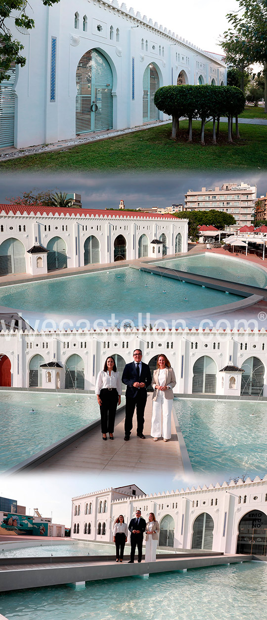 PortCastelló y Ayuntamiento visitan la restaurada fuente del edificio Moruno PortCastelló y Ayuntamiento visitan la restaurada fuente del edificio Moruno