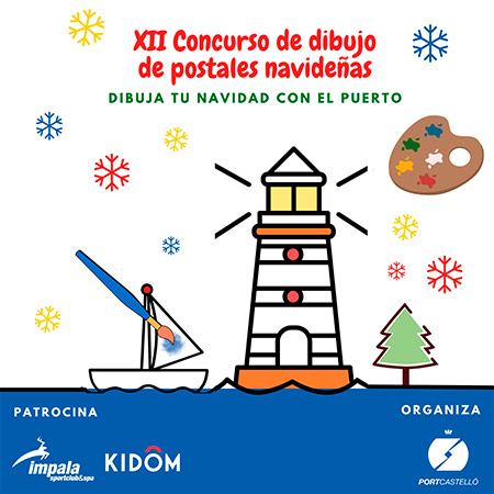 PortCastelló convoca su XII concurso escolar de dibujo de postales navideñas