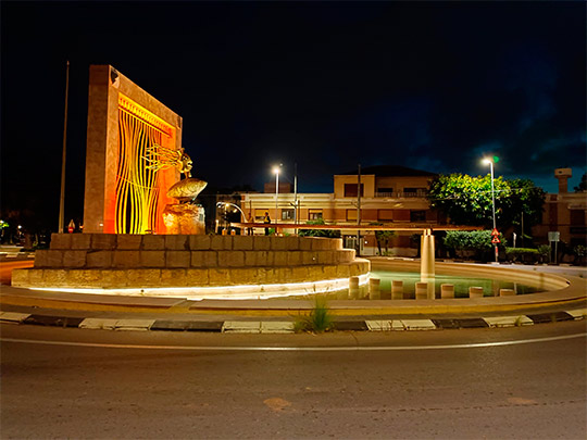 PortCastelló completa la iluminación de la fuente del Centenario