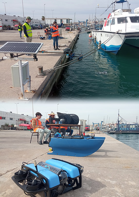 PortCastelló supervisa con robots submarinos las estructuras para la renaturalización del puerto