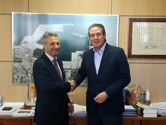 Reunión para repasar el estado de los proyectos esenciales para la competitividad de PortCastelló