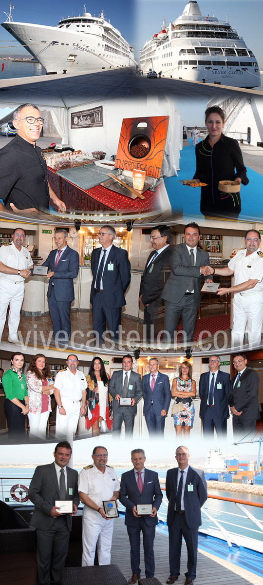 El crucero Silver Cloud atraca en el puerto de Castellón