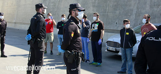 Simulacro en el puerto de Castellón con protocolo de incidente sanitario infeccioso Simulacro en el puerto de Castellón con protocolo de incidente sanitario infeccioso
