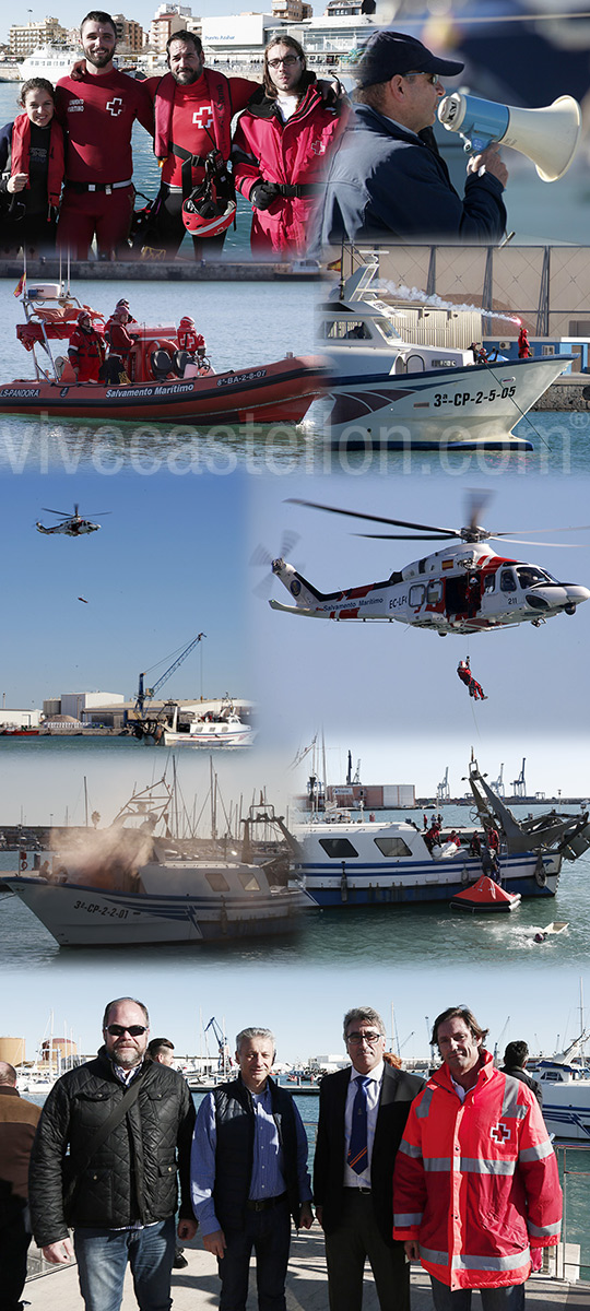 Simulacro de rescate en el Puerto de Castellón