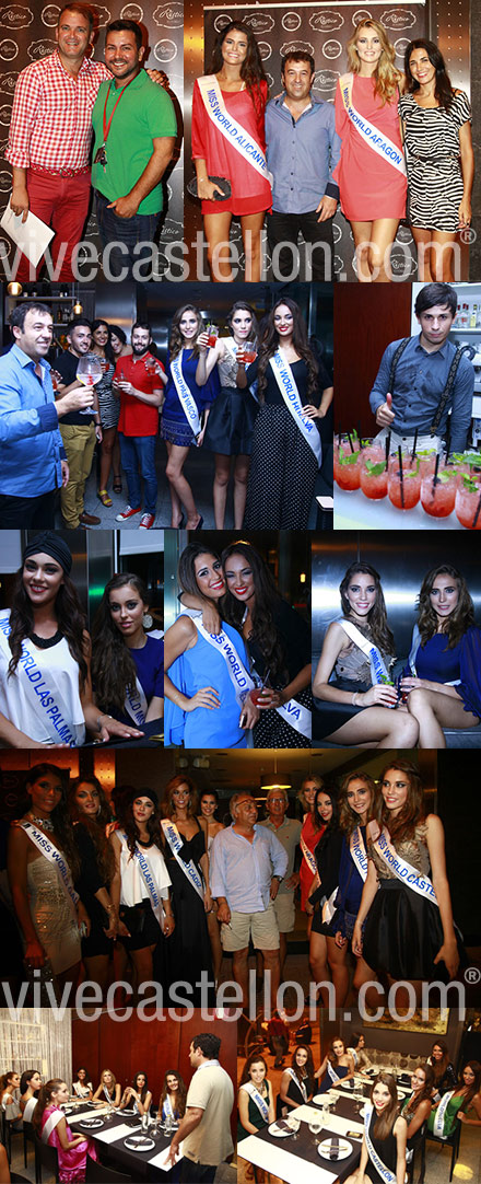 Las misses de Miss World Spain en Rústico restaurante