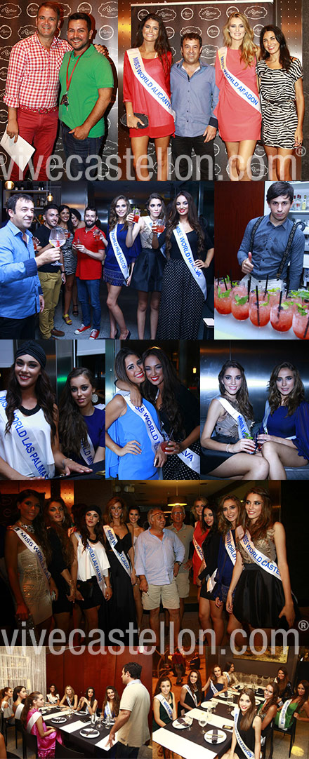 Las misses de Miss World Spain en Rústico restaurante Las misses de Miss World Spain en Rústico restaurante