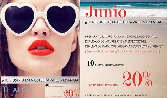 Prepara tu rostro para el verano en Thalgo Real Spa de Castellón Prepara tu rostro para el verano en Thalgo Real Spa de Castellón