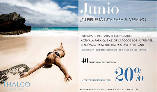 Promoción junio de Thalgo Real Spa especial corporal