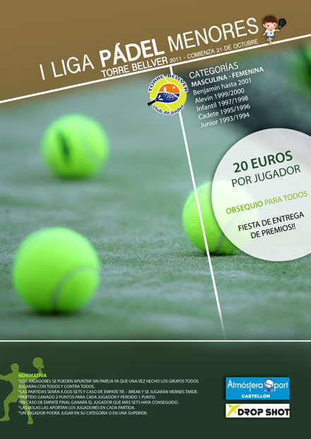 Padel Torre Bellver, 1 Liga de padel menores