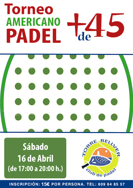 torneo padel oropesa castellon