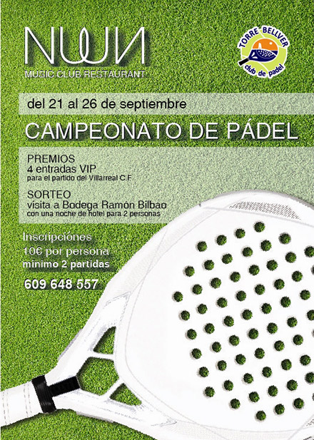 Torneo mixto de pádel Fiestas de Santo Tomás