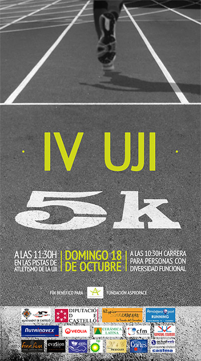 La UJI celebra el domingo la IV carrera solidaria 5K 
