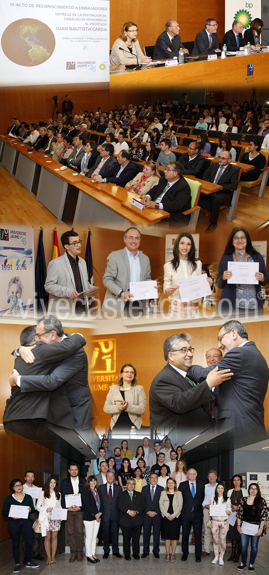 Reconocimiento a los participantes del programa Embajadores de la Universitat Jaume I