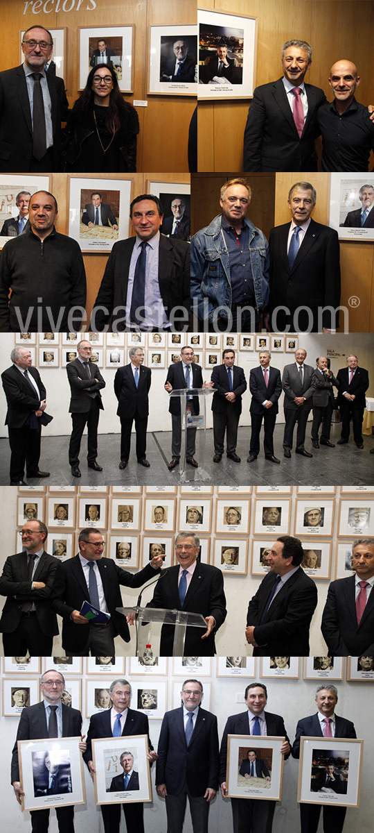 Inauguración de las galerías de doctores honoris causa, medallas y rectores de la UJI