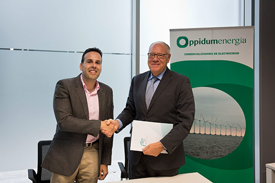 Oppidumenergía, primer socio colaborador de la Fundación f2e