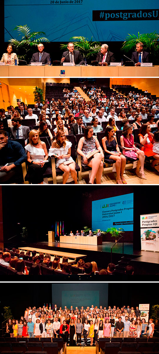 Clausura de los estudios de postgrado propio del curso 2016/2017 de la UJI