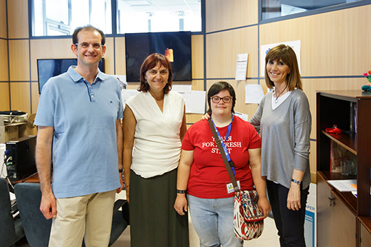 Alumnado de la Fundación Síndrome de Down realiza prácticas en la Universitat Jaume I Alumnado de la Fundación Síndrome de Down realiza prácticas en la Universitat Jaume I