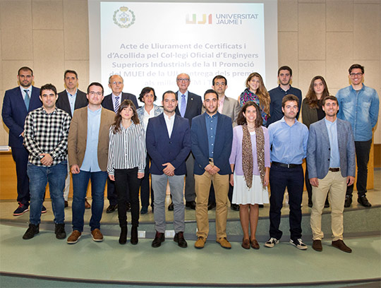 La UJI premia los mejores trabajos finales de máster y grados en Ingeniería Industrial La UJI premia los mejores trabajos finales de máster y grados en Ingeniería Industrial