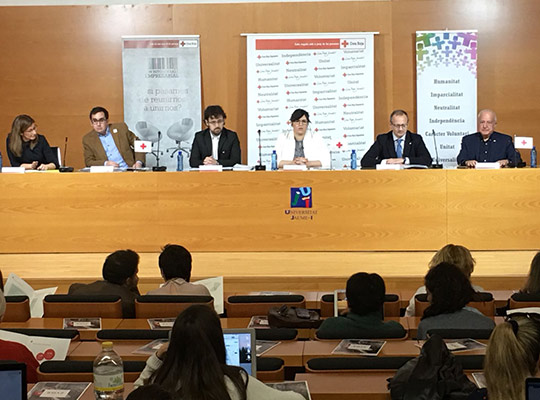 Cruz Roja presenta en la UJI el informe anual de 2017 Cruz Roja presenta en la UJI el informe anual de 2017