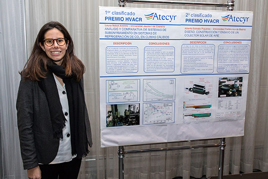 La estudiante de la UJI Laura Nebot obtiene el primer premio HVACR de la Asociación Técnica Española de Climatización y Refrigeración por su trabajo de fin de máster