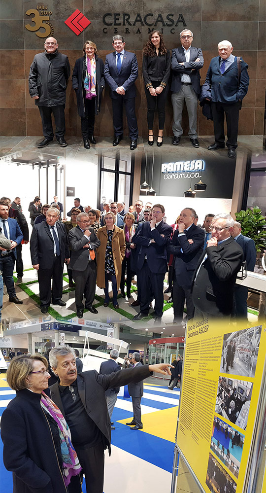 Eva Alcón, rectora de la UJI, visita Cevisama 2019 Eva Alcón, rectora de la UJI, visita Cevisama 2019