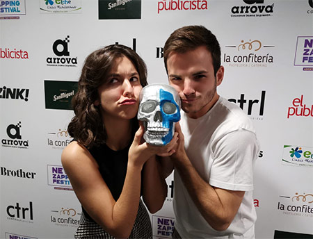 Los graduados en Publicidad de la UJI David Archilés y Marta Gil ganan la plata en la categoría Young Braves del Never Zapping Festival