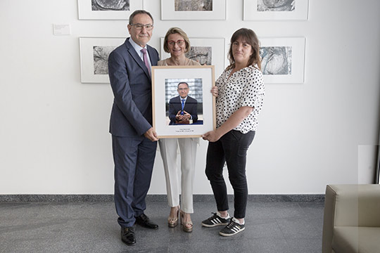 La UJI incorpora la imagen del profesor Climent a la galería de fotografías de los rectores