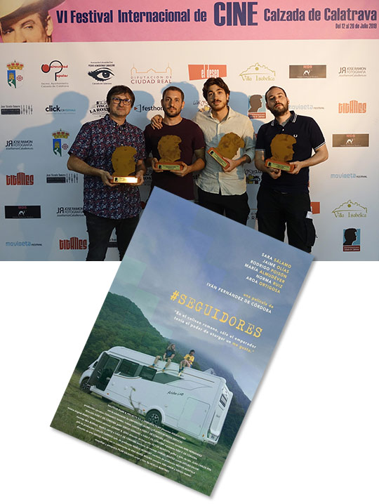 «#Seguidores» gana cuatro premios en el VI Festival de Cine de Calzada de Calatrava