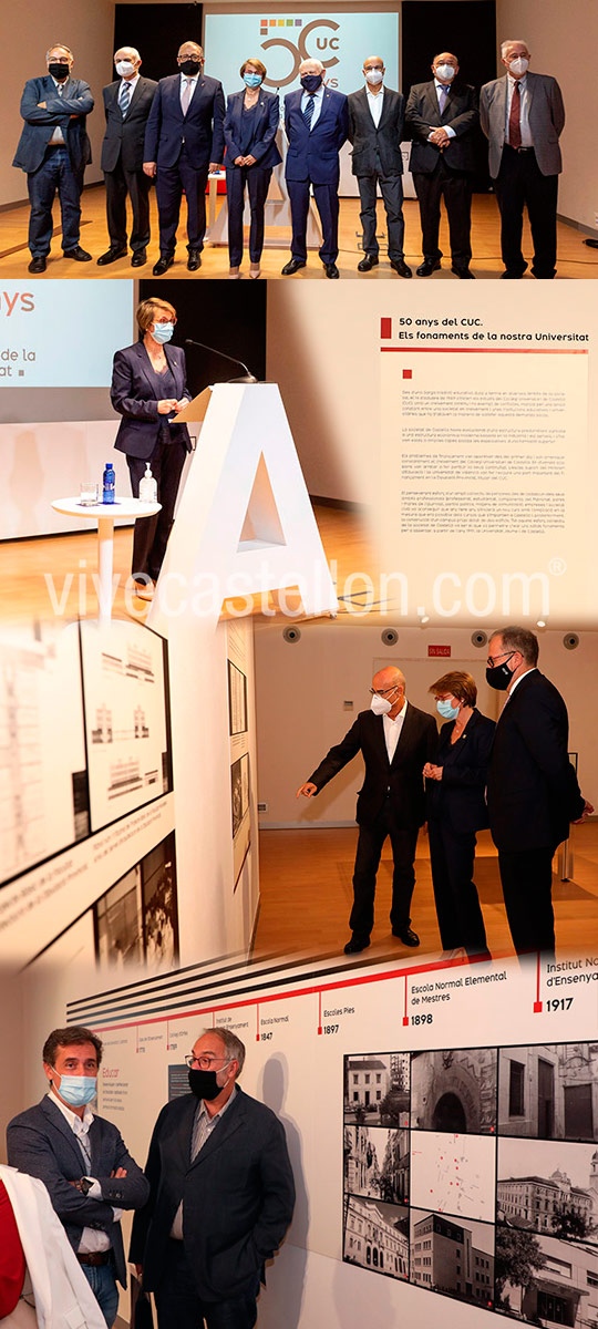 La UJI rinde homenaje a los colectivos e instituciones que hicieron posible el Colegio Universitario de Castellón hace 50 años