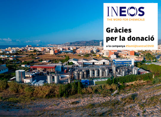 INEOS se suma a la campaña de captación de fondos #SomUJIcontraCOVID INEOS se suma a la campaña de captación de fondos #SomUJIcontraCOVID