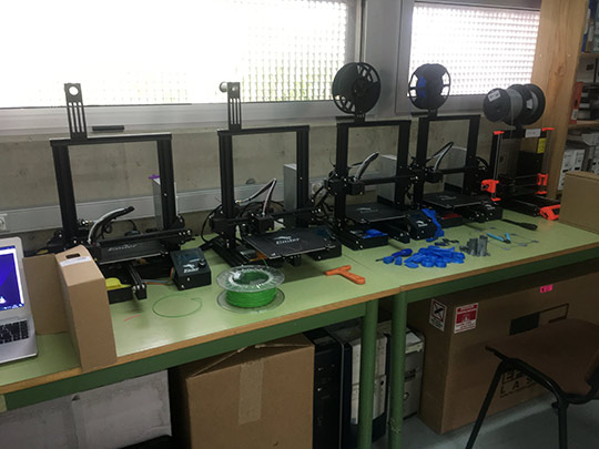 La UJI ofrece impresoras 3D para la fabricación de respiradores y equipación para la realización de tests para el diagnóstico del coronavirus