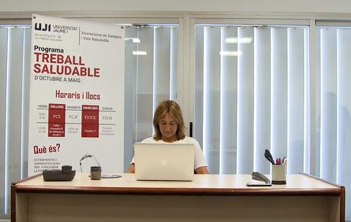 La UJI lanza el programa de estiramientos «Trabajo saludable» en vídeo