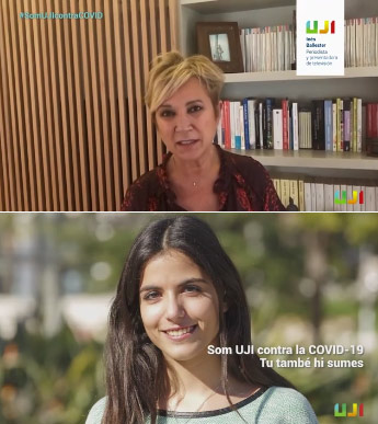 La periodista y socia honorífica de SAUJI Inés Ballester apoya la campanya #SomUJIcontraCOVID