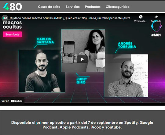 Cuatroochenta lanza un pódcast sobre tecnología para empresas grabado en la Universitat Jaume I