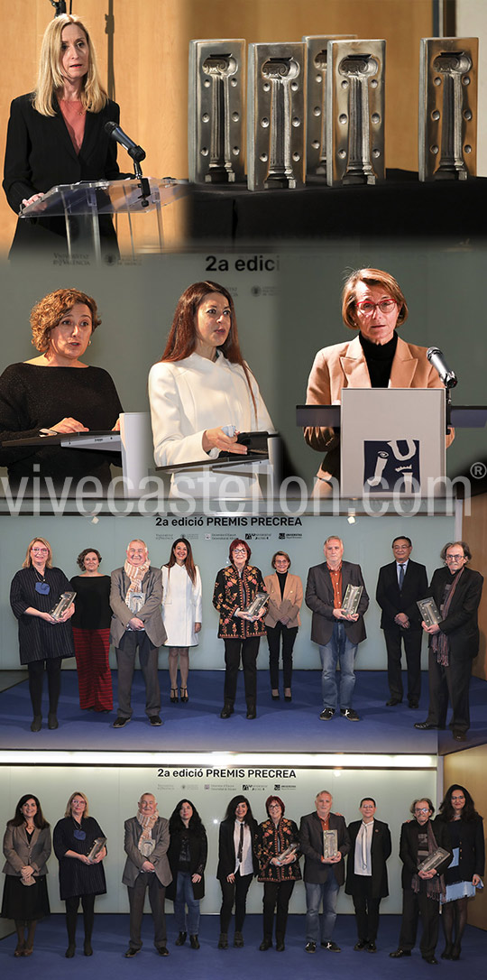 Las universidades públicas valencianas entregan las distinciones de la segunda edición de los Premios PRECREA