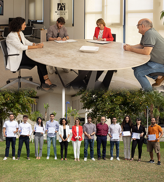 La UJI y la Fundación Balaguer-Gonel Hermanos entregan 17 becas para estudiantado de posgrado