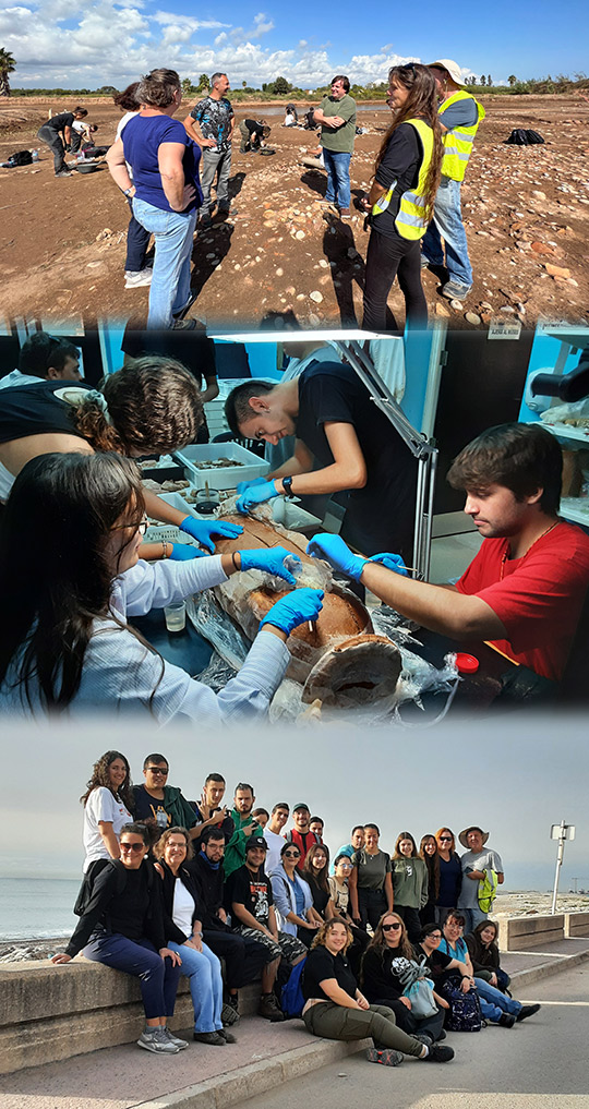 Una veintena de estudiantes del Curso Internacional de Arqueología de la UJI contribuyen al proyecto de investigación de la villa marítima de Sant Gregori en Burriana
