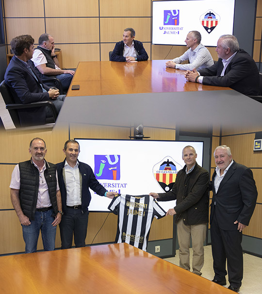 El CD Castellón visita la Universitat Jaume I El CD Castellón visita la Universitat Jaume I