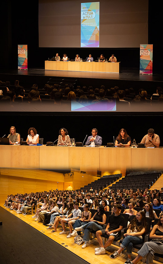 Más de 540 alumnos participan en la primera sesión de las Jornadas de Acogida de la UJI Más de 540 alumnos participan en la primera sesión de las Jornadas de Acogida de la UJI