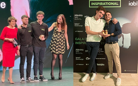 Dos estudiantes de la UJI ganan el bronce de Jóvenes Talentos Digitales en el festival de publicidad Inspirational 2023